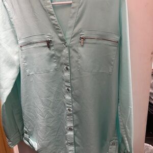 Calvin Klein Light Green Blouse